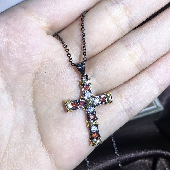 Unisex 925 Sterling Silver Plated Luxury Cross - Picture 10 of 13